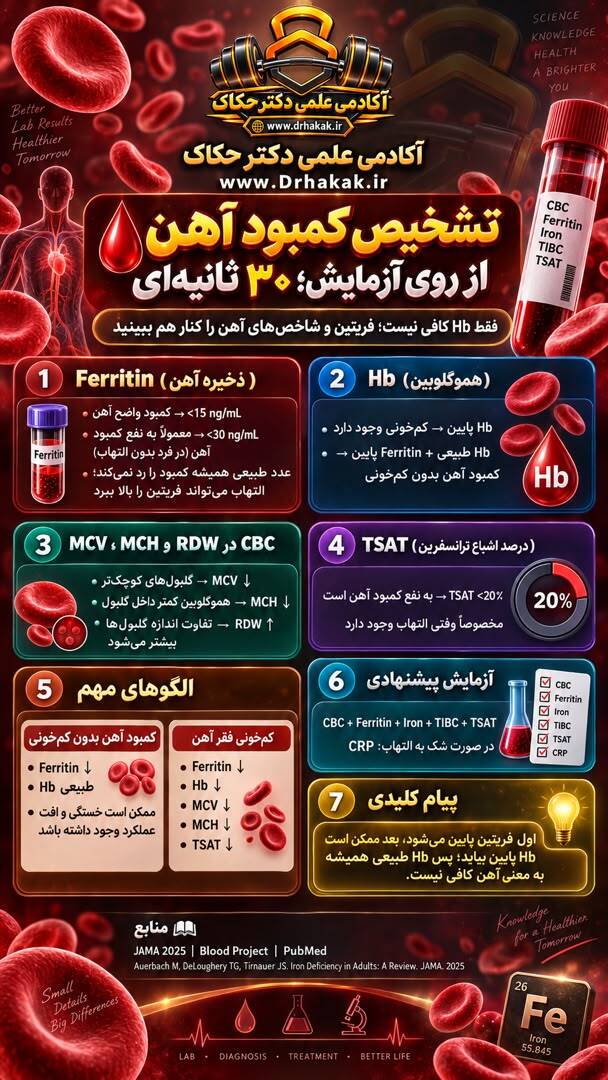 تشخیص کمبود آهن از روی آزمایش ۳۰ ثانیهای