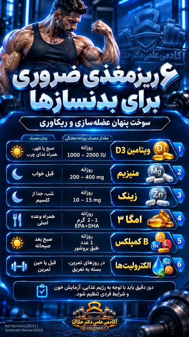ويتامين هاى ضرورى براى بدنسازان
